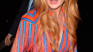 lindsay lohan nipple|Lindsay Lohan Suffers Wardrobe Malfunction During Rare